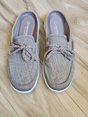 Comfort & Soft Women's Taupe Slip-On Boat Shoes